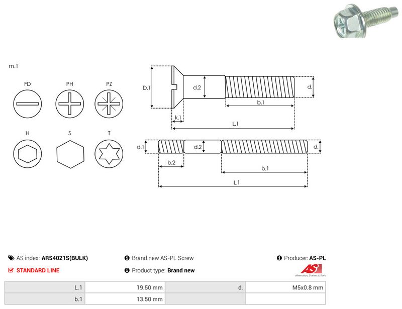 AS-PL ARS4021S(BULK) Repair Set, alternator