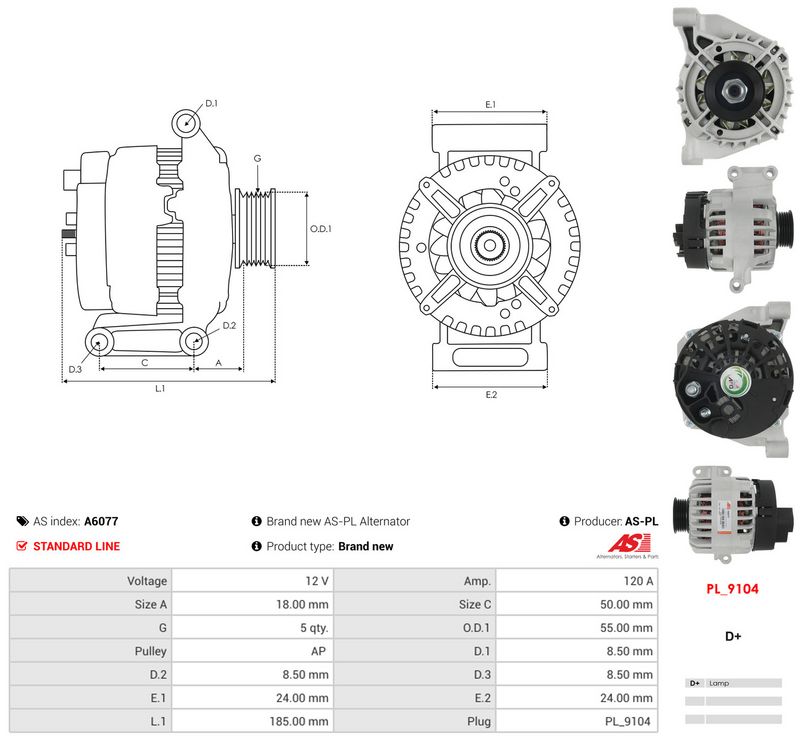 Generaator, AS-PL A6077