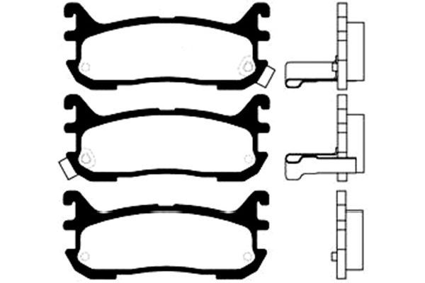 Kavo Parts Stabdžių trinkelių rinkinys, diskinis stabdys