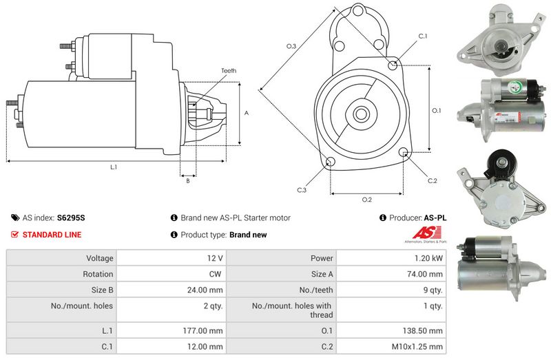 AS-PL S6295S Starter