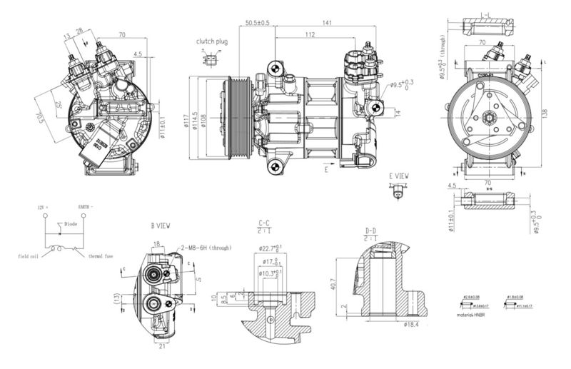 HELLA 8FK 366 200-921 Compressor, air conditioning