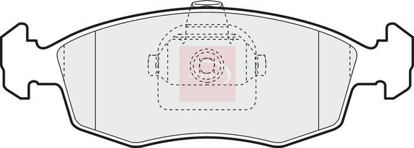 APEC Brake Pad Set, disc brake PAD1112