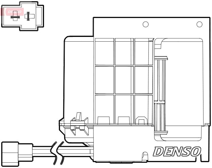DENSO Utastér-ventilátor DEA17033