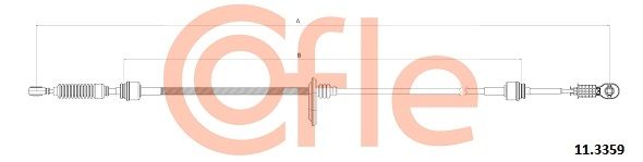 Тросовий привод, коробка передач, Cofle 92.11.3359