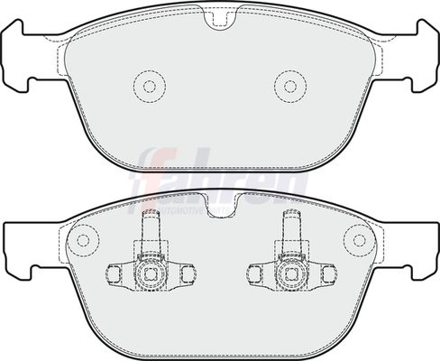 Fahren Brake Pad Set, disc brake FBP3692