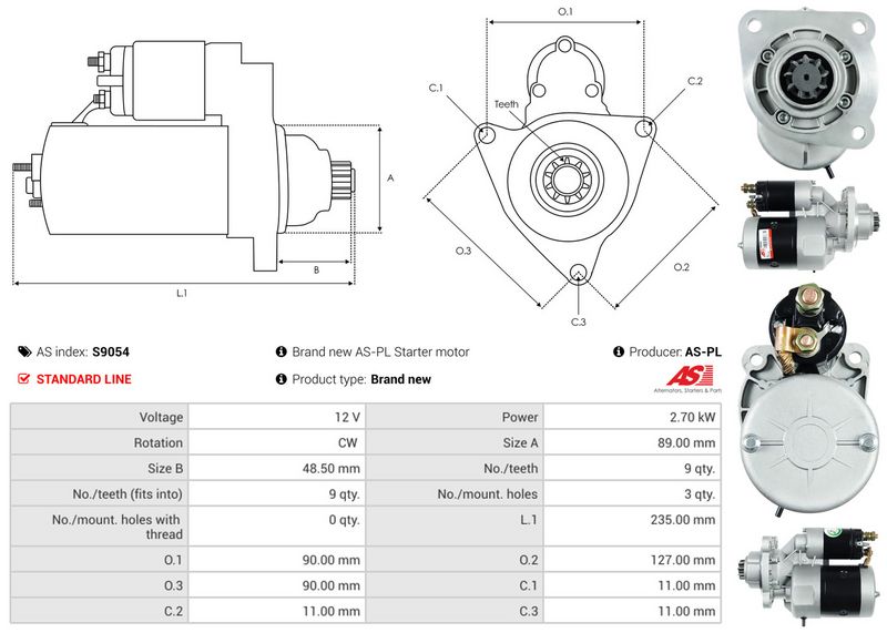 AS-PL S9054 Starter
