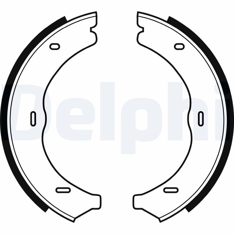 Комплект гальмівних колодок, стоянкове гальмо, Delphi LS1967