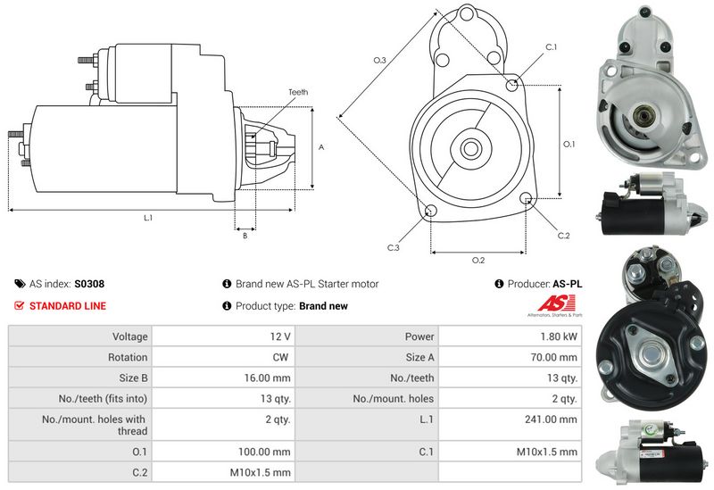 AS-PL S0308 Starter
