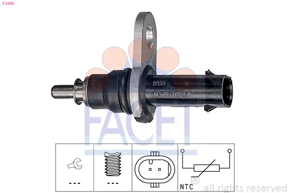 Датчик, температура оливи, Facet 7.3356