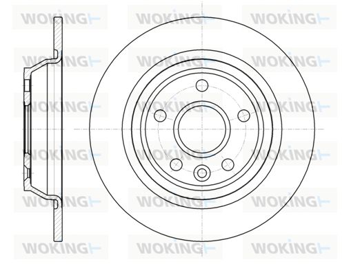 Гальмівний диск, Woking D6116700