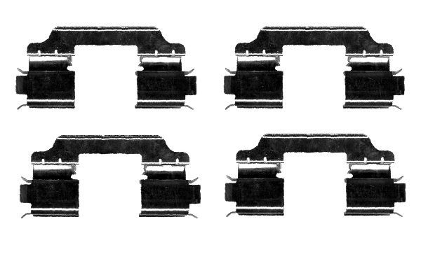Set accesorii, placute frana 8DZ 355 204-411 HELLA
