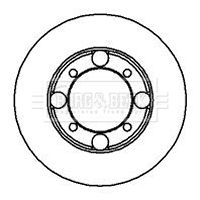 BORG & BECK féktárcsa BBD5156