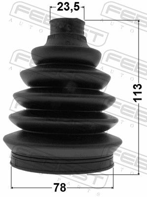 FEBEST 0217P-F15 Bellow, drive shaft