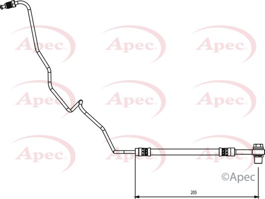 APEC Brake Hose HOS4136