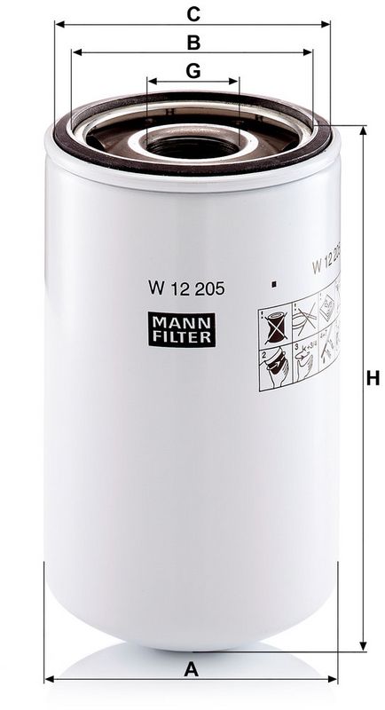 Õlifilter, MANN-FILTER W 12 205