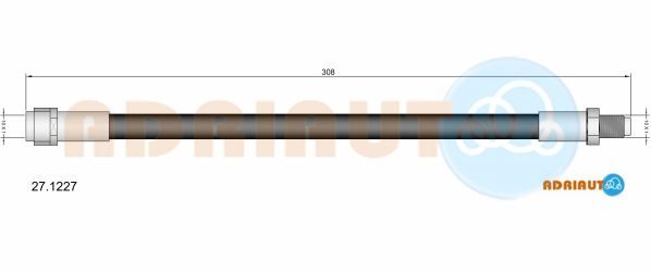 Гальмівний шланг, Adriauto 27.1227