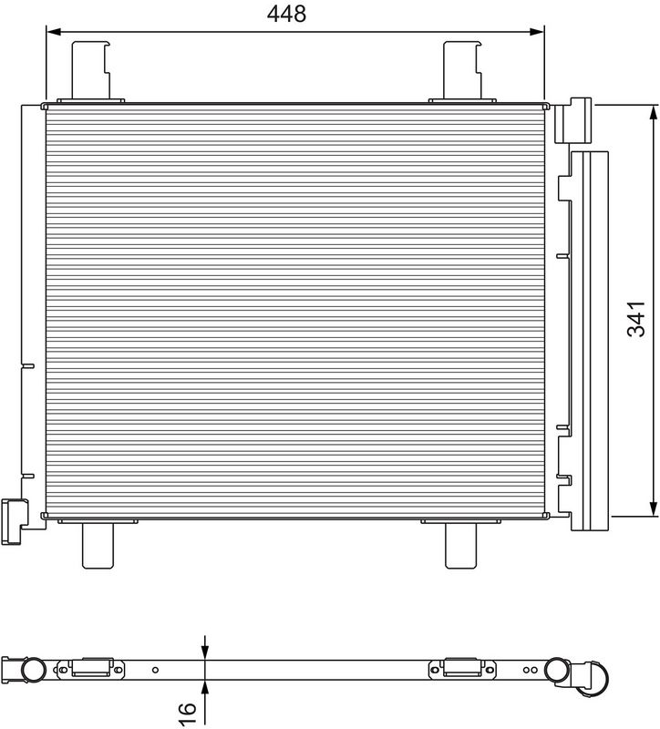 VALEO Condensor, airconditioning 814168