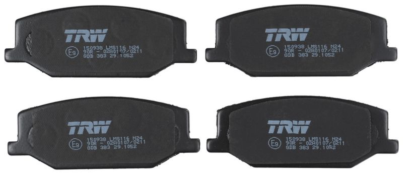 TRW GDB383 Brake Pad Set, disc brake