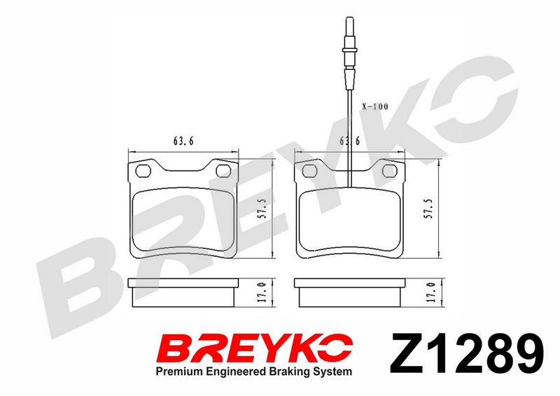 DAVID VASCO Z1289 Brake Pad Set, disc brake