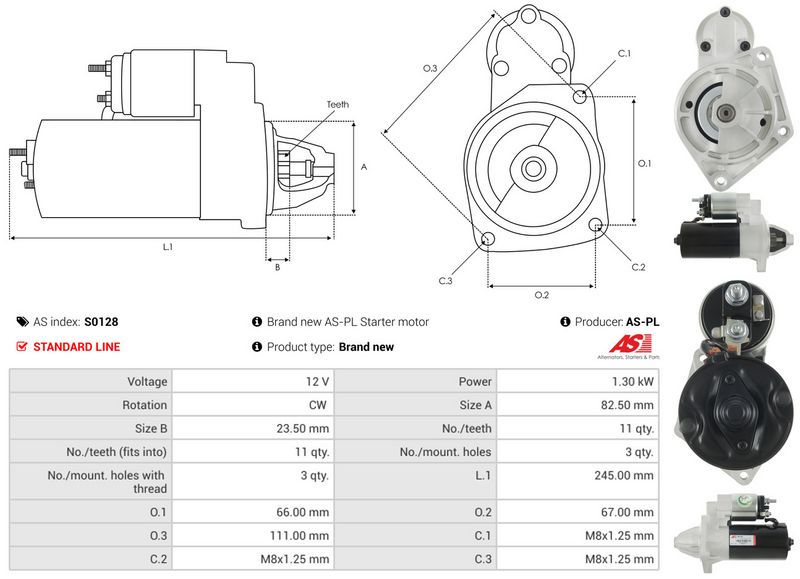Starter, AS-PL S0128