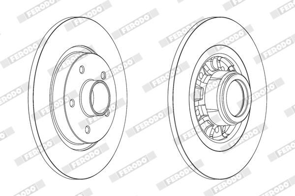 FERODO DDF1734-1 Brake Disc