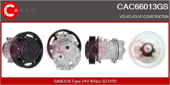 Kompresor, klimatizace CAC66013GS