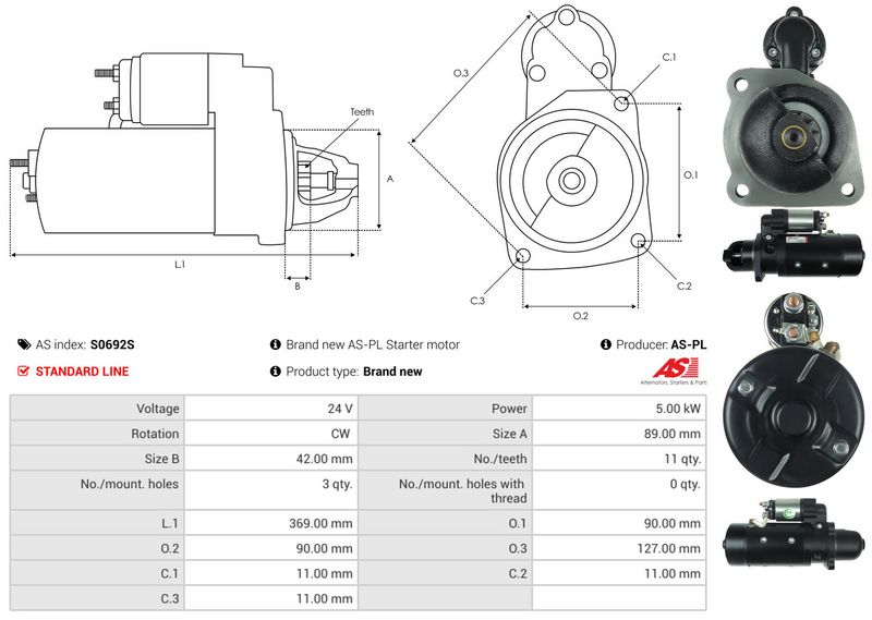 AS-PL S0692S Starter