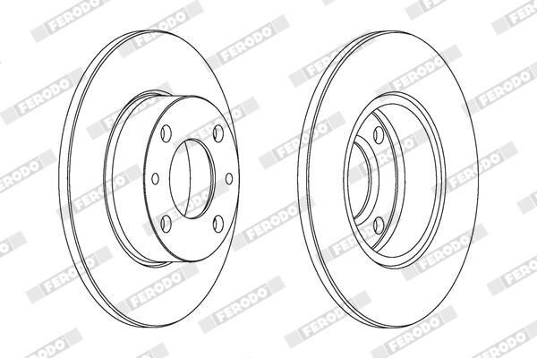 FERODO DDF083 Brake Disc