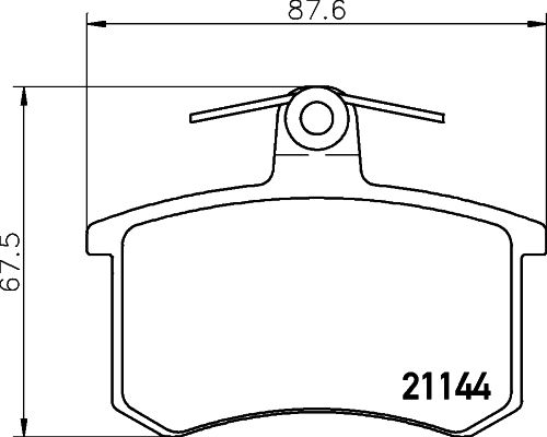 HELLA PAGID fékbetétkészlet, tárcsafék 8DB 355 017-951