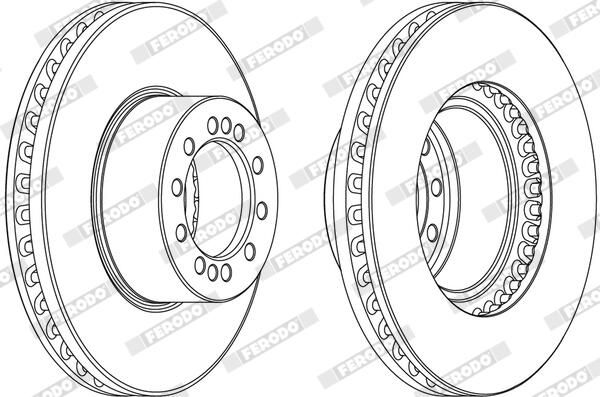 FERODO Disque de frein FCR324A
