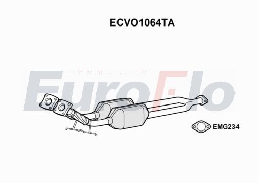 EuroFlo ECVO1064TA - Catalytic Converter