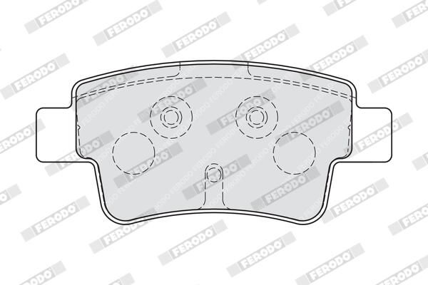 FERODO FDB1858 Brake Pad Set, disc brake