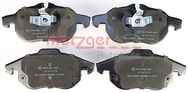 METZGER 1170100 Brake Pad Set, disc brake