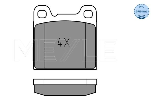 MEYLE 025 207 5514 Brake Pad Set, disc brake