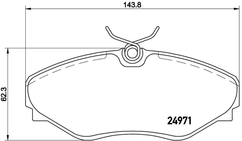 BREMBO P68055 Brake Pad Set, disc brake