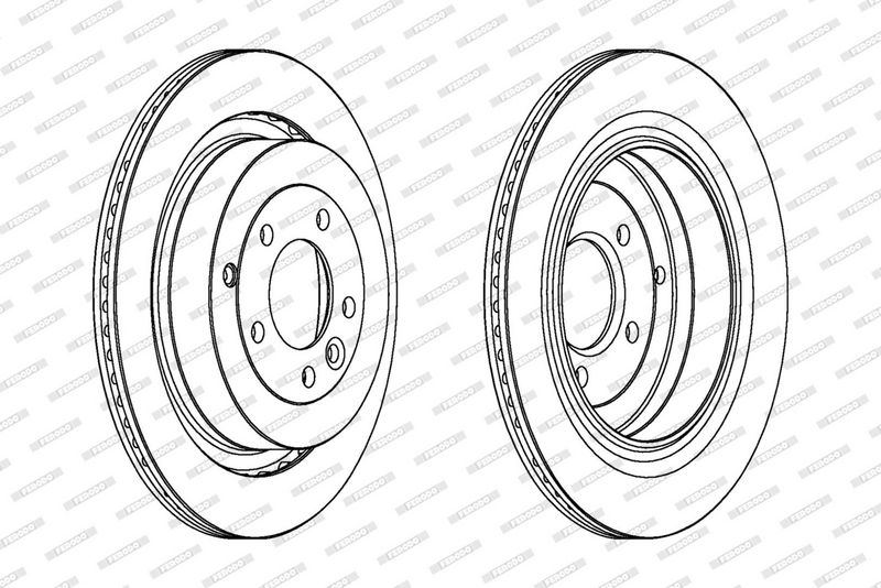 FERODO Disque de frein DDF1433C-1