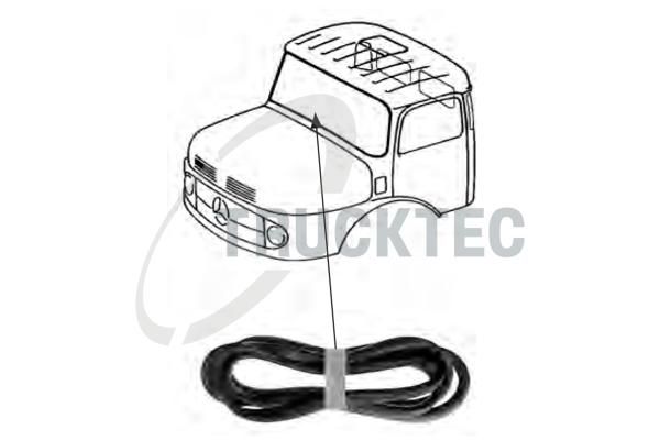 TRUCKTEC AUTOMOTIVE 01.50.002 - Priekinio stiklo tarpinė