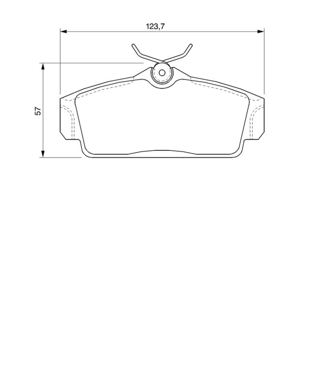Piduriklotsi komplekt, ketaspidur, BOSCH 0 986 424 781
