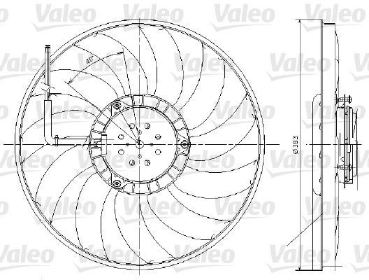 VALEO ventilátor, motorhűtés 696017