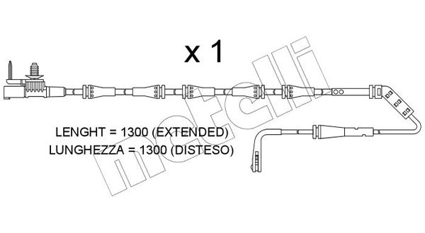 METELLI figyelmezető kontaktus, fékbetétkopás SU.400