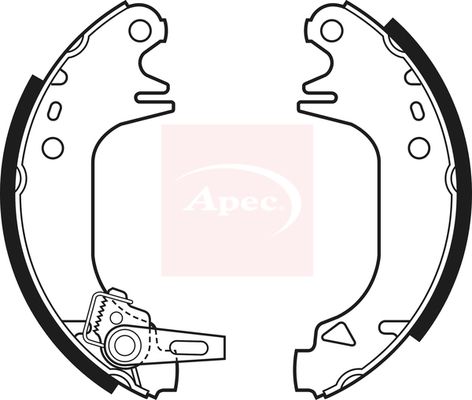 APEC Brake Shoe Set SHU340
