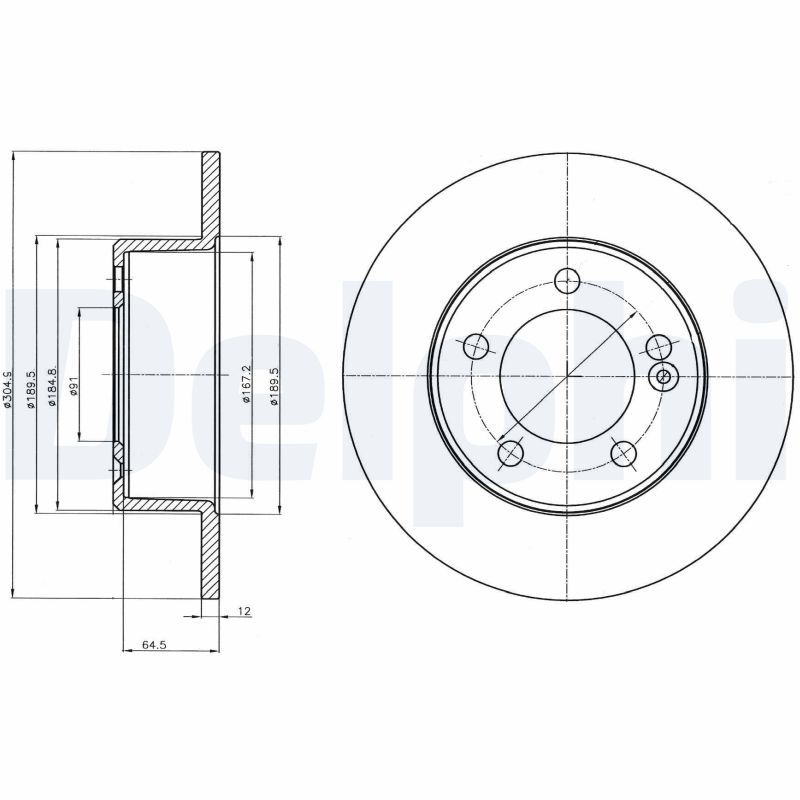 Delphi Brake Disc BG4321