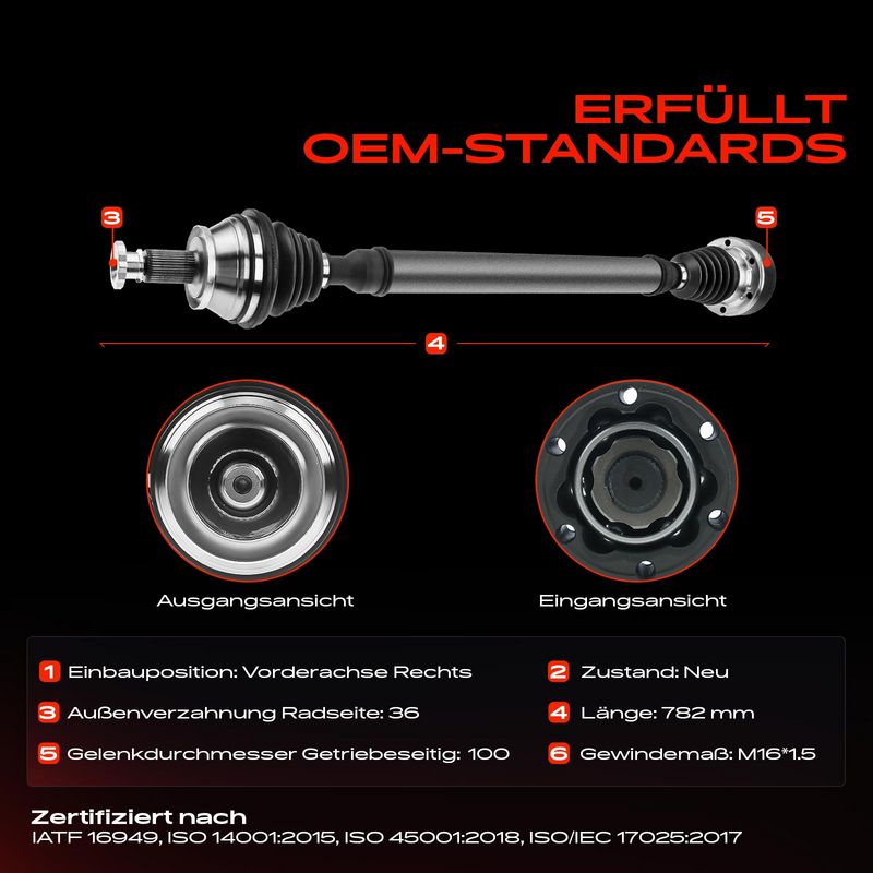 Frankberg 5481FB0009989 Drive Shaft