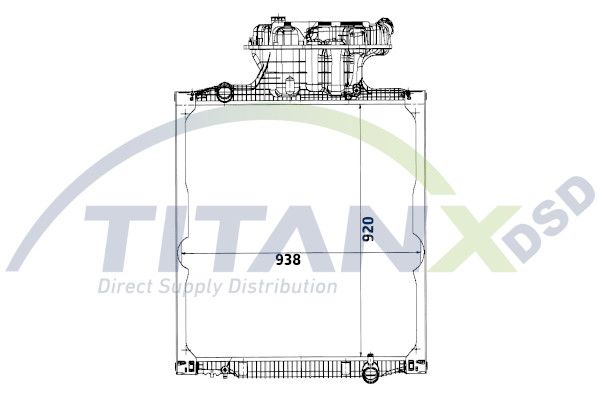 Chladič, chlazení motoru RX139004