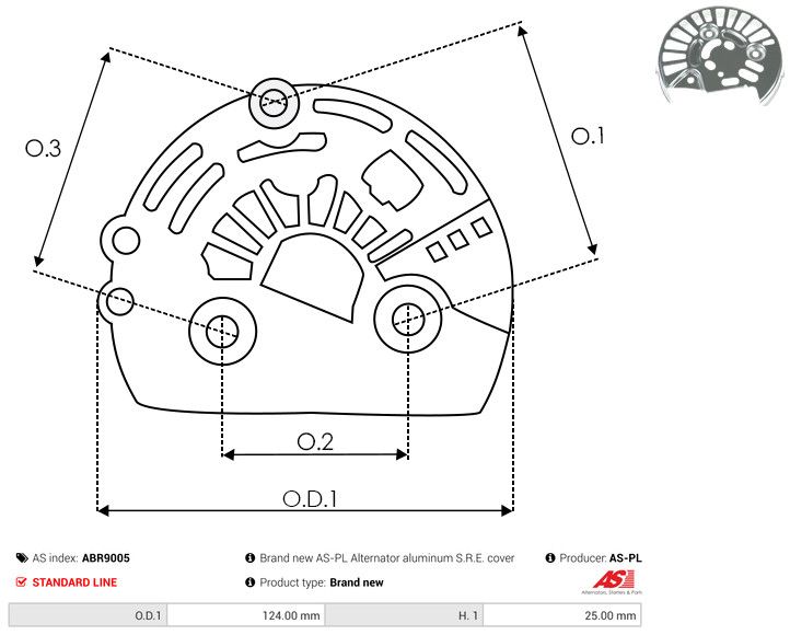 Kaitsekate, generaator, AS-PL ABR9005