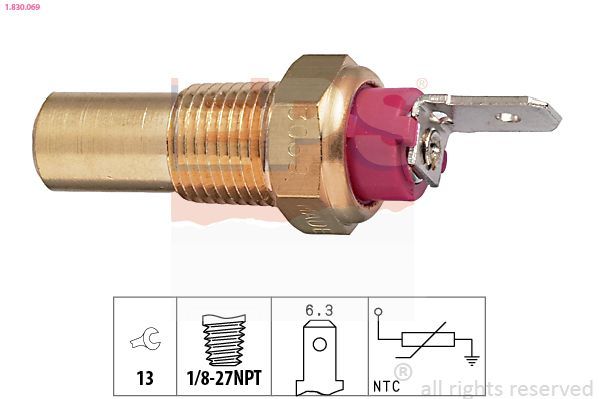 Sensor, temperatura del refrigerante