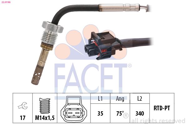 FACET Sensor, uitlaatgastemperatuur 22.0196