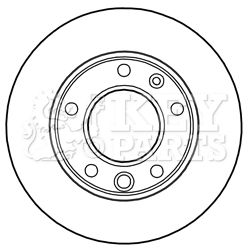 Гальмівний диск, Key Parts KBD5134