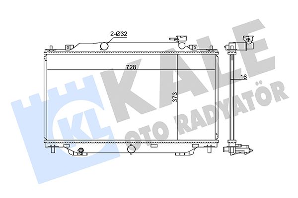 KALE MAZDA Радиатор охлаждения Mazda 3 1.5/2.0 13-