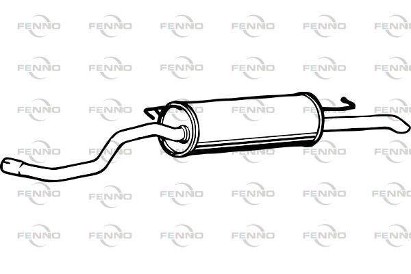 FENNO hátsó hangtompító P7526